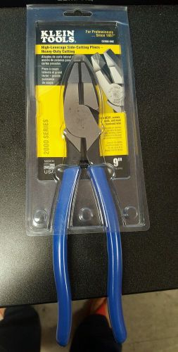 KLEIN TOOLS D2000-9NE SERIES 2000 9 IN HIGH LEVERAGE SIDE CUTTING PLIERS