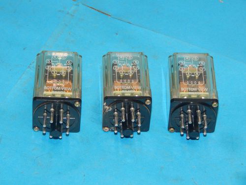 Lot of 3 AA Electric AAE-D204-0 Relay 24 VDC Coil 10 Amp 8 Pin