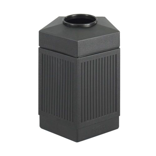 Safco products canmeleon pentagon waste receptacle indoor/outdoor 45 gallon b... for sale