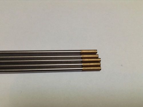 5 PCS of 1/16&#034;* 7&#034;,Gold WL15, 1.5% Lanthanated Tungsten Welding &amp;TIG Electrodes