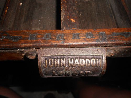 Printers Wood Type Tray Drawer (John Haddon &amp; Co-England)