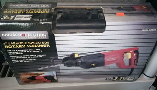 Chicago Electric power tools 1&#034; Variable speed sds Rotary Hammer 3 in 1