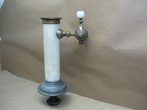 Antique Vtg Draft Beer Tower Faucet Tap Handle Bar Mount Marble Bronze? Parts