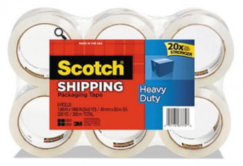3M Scotch - 6 Rolls Heavy Duty Shipping Packing Tape Brand New Free Shipping