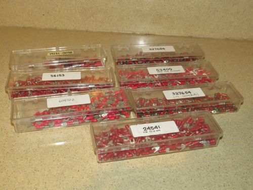 CONNECTOR LOT WITH VARIOUS RED LUGS - LOT (11K)