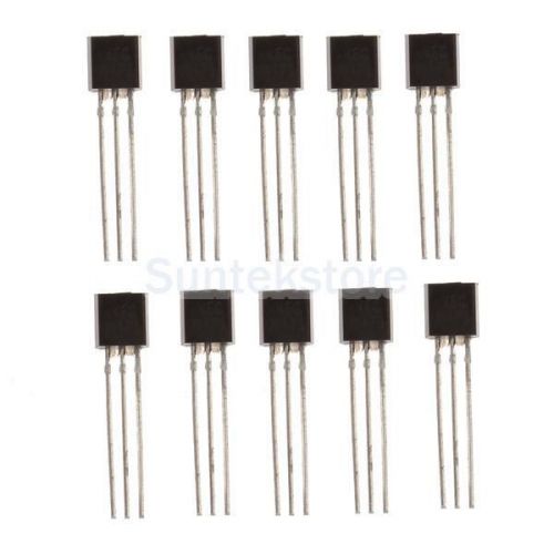 100pcs bc547 npn 3 pin to-92 45v 0.5a general purpose transistors spare part for sale