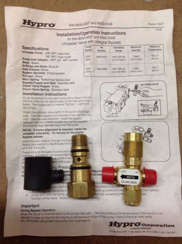 Hypro unloader/bypass kit 8000-0007 for sale