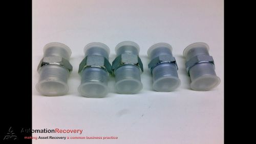 ADAPTALL 9000-12-12 - PACK OF 5 - FITTING, MALE BSPP/MALE BSPP, CARBON, NEW*