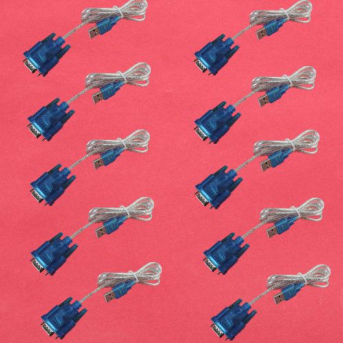 10pcs usb to rs232 / usb to serial line / 9 needle serial conversion line new for sale