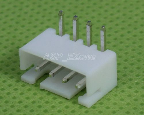 100pcs  2.54mm XH2.54-4P Connector Bent Pin Header Right-Angle Socket