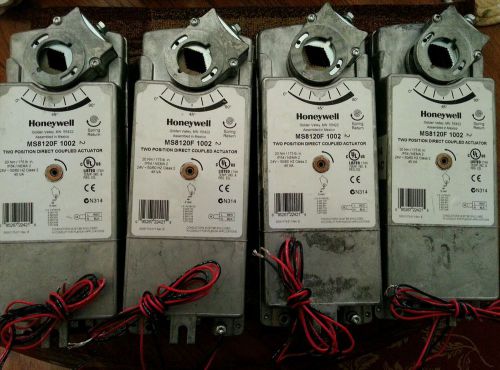 LOT OF 4 HONEYWELL MS8120F1002 Electric Actuator, On/Off, 24VAC