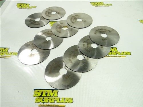 LOT OF 10 MALCO HSS SLITTING SLOTTING SAW BLANKS 3&#034;