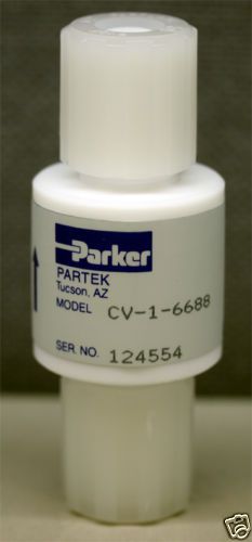 Parker Partek CV-1-6688  1/2 ” PTFE Parflare Connection Type Check Valve New
