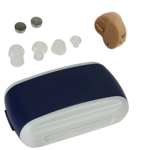 Mini in-ear sound amplifier adjustable tone hearing aids ear plug deaf aid best for sale