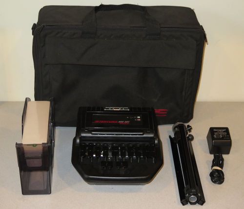 Stentura 400 srt stenograph electric steno machine, tripod, power supply &amp; case for sale