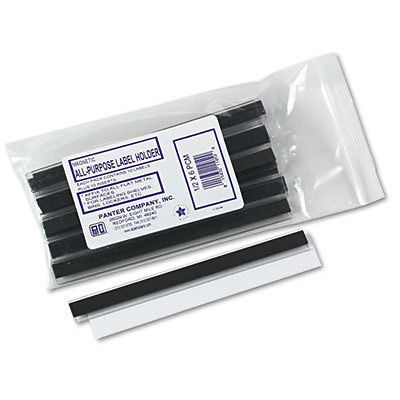 Clear Magnetic Label Holders, Side Load, 6 x 1/2, Clear, 10/Pack PCM-1/2