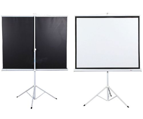 NB 70x70 100&#034; Tripod Portable Projection Screen Stand Office Square Projector
