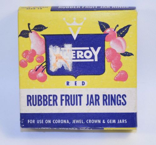 Viceroy Rubber Fruit Jar Rings Red Ring Box of 12 Size #12
