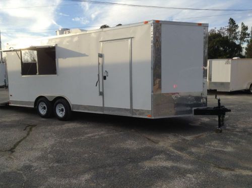 New 8.5x20 concession bbq food vending cargo trailer for sale