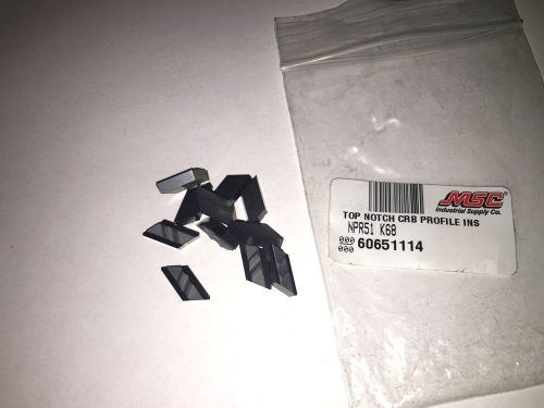 TOP NOTCH PROFILING CARBIDE INSERT NPR51 K68 QUANTITY 11