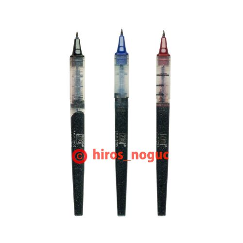 Kuretake ZIG COCOIRO Refill Fine Pen,3 color set, Black, BlueBlack Bordeaux Ink