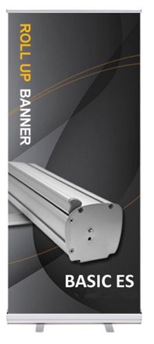 Retractable banner stand basic 33“ x 79“ + free full color custom print for sale