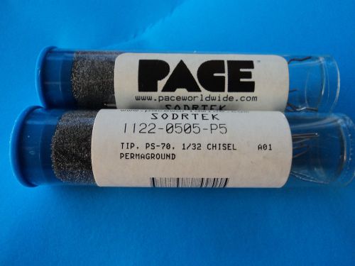 PACE SODRTEX 1122-0505-P5 TIP PS-70  1/32 CHISEL PACK OF 5 - NEW