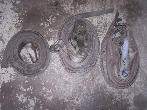 TWO HEAVY DUTY RATCHETS AND STRAPS PLUS EXTRA STRAP (See Picture)