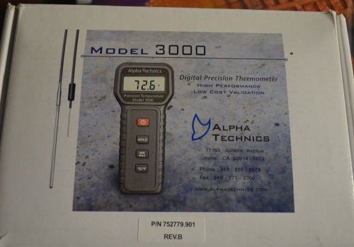Alpha Technics Model 3000 Digital Precision Thermometer (NEW)