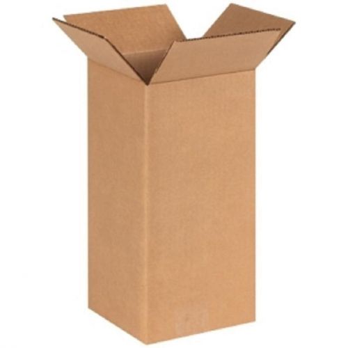 Corrugated cardboard tall shipping storage boxes 6&#034; x 6&#034; x 14&#034; (bundle of 25) for sale