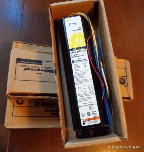 NOS lot of 4 NEW units ~ GE Ballasts 446-L-SLH-TC-P Total Performance 120V 60Hz
