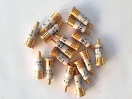 Set 10 Pcs. Diode 1N23WG AI ALPHA inc. UHF Microwave Diode Gold Slug Silicon