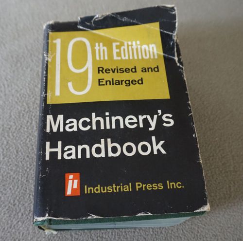 Vintage 1964 Book MACHINERY&#039;S HANDBOOK Reference Mechanical Engineer Draftsman +