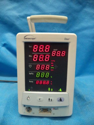 Datascope Duo Vital Signs Monitor 0998-00-0205-02A NIBP/SP02 Patient Monitor