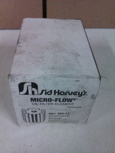 *NEW* Sid Harvey&#039;s Micro-Flow Oil Filter Element  SH# 265-12 V141