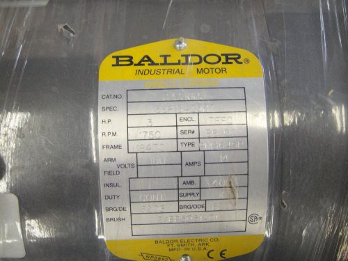 BALDOR 3HP 180VDC MOTOR MODEL CDP3603