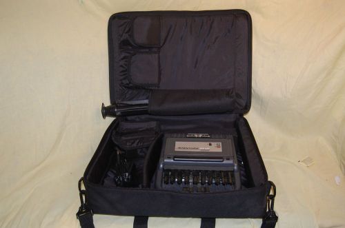 Stentura 200 srt manual stenograph writer w/ case &amp; power outlet for sale