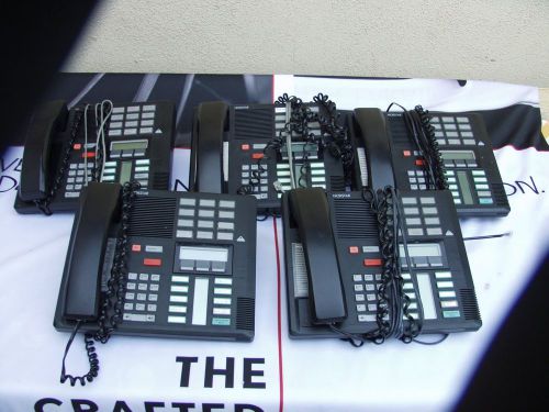 LOT OF (5) Norstar M7310--CHARCOAL/BLACK Desk Phone NT8B20AF-03