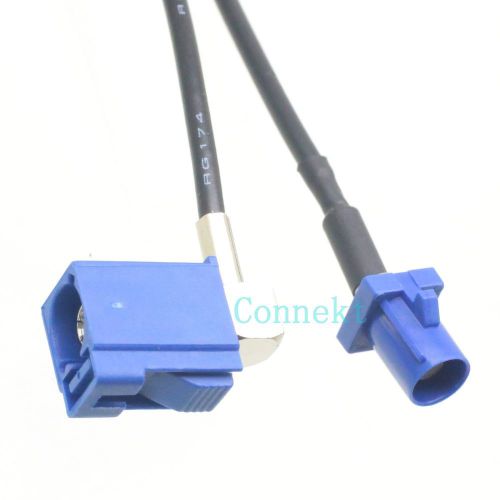Fakra SMB C 5005 jack plug right angle RG174 cable GPS Telematics Navigation 6&#034;