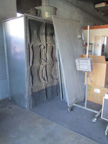 Standard tools and equipment bsb1000pc74 powder coat spray booth, 8&#039; x 7&#039; x 7&#039; for sale