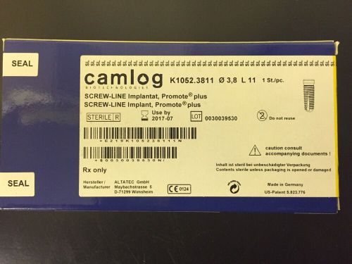 Camlog Dental Implant 3.8 X 11 Promote Plus