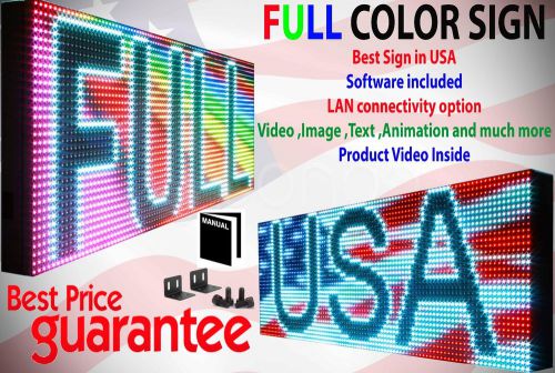 SEMI OUTDOOR 50&#034;x25&#034; FULL COLOR PROGRAMMABLE LED Sign Display 10mm Ultra HD