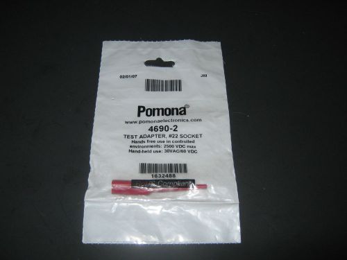 Pomona Test Adapter #22 Sockets 4690-2 Red  ( NIP )