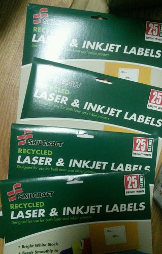Skilcraft Recycled Laser &amp; Inkjet box of 12 packs Labels - MPN# 7530-01-554-9538