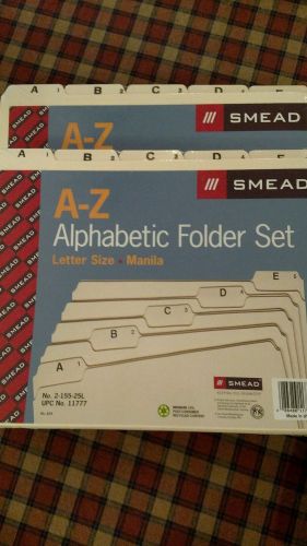2 Smead Alphabetical Folder Sets Letter Size