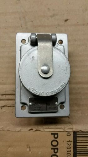 Russellstoll Receptacle 30 Amp-250 volt, 20A-600V. No.3754