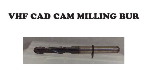 3mm Cad Cam Dental Bur for VHF Dental Milling machines to mill Zirconia made USA