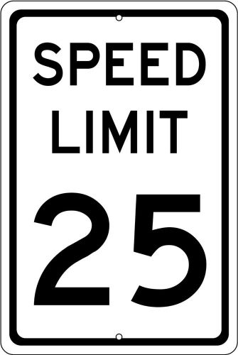 Speed Limit - Choose Speed on a 12&#034; x 18&#034; Aluminum Sign Made in USA UV Protected
