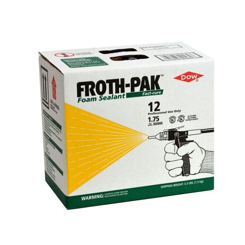New Dow Froth-Pak 12 Spray Foam Insulating Sealant Kit 1.75 -past best used by