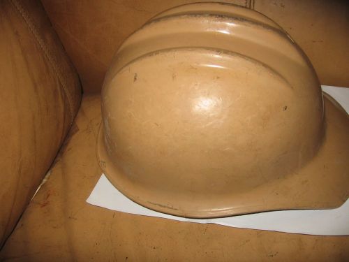 Vintage Bullard Hard boiled hard hat tan with suspension